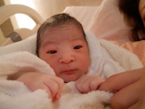 出産、母子共に健康です。
