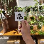 水苔箱のステッカーズ。